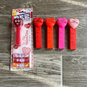 PEZ Set Of Five Valentine Dispensers